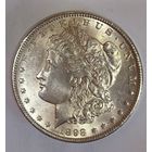 Доллар Морган 1898 США в ярком штемпельном блеске