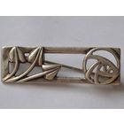 Брошь серебро 925. Клеймо CJL в стиле Rennie Mackintosh. Шотландия
