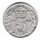 Великобритания 3 пенса 1922 г. Ag. Оригинал