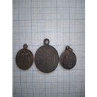 Медальоны католические. 3 шт.