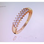 Нежное золотое кольцо с цирконием. Р. 20.5