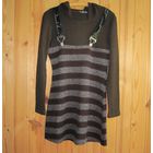 Туника теплая с капюшоном, р.44. Как новая - всего 10 руб.!