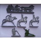 Оловянные солдатики 6 штук