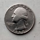 1/4 доллара (квотер) 1967 года США.