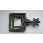 Старинная пряжка. Бронза, литье.