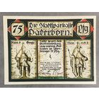 Нотгельд Падерборн 75 пфеннигов 1921 год. Веймарская республика