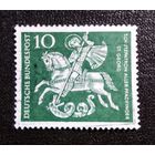 Марка Германия 1961 год Св. Георгий