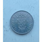 Великобритания 1 шиллинг 1963 год  для Шотландии шотландский лев на щите королева Елизавета II