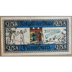 Германия 25 пфеннигов 1920 г Фленсбург (Flensburg) 369.2, B1, Рв. вар.2, XF