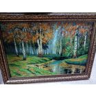 Левшинский "Лесной пейзаж", х.м. 40х60см. 2022г.