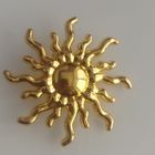 Брошь винтажная " Солнышко" Позолота.5,5 см.
