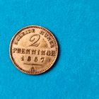 2 пфеннига(1867г.) Пруссия.М.Д.(А) Шикарнейшая! Расспродажа!