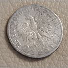 Монета СЕРЕБРО Польша 2 злотых 1932 год Ядвига