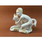 Статуэтка "Юный Пограничник" "Мальчик с собакой" СССР