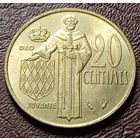 Монако 20 сантимов, 1977   редкая  ( 1-6-8 )