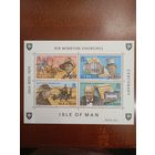Остров Мэн 100-летие У. Черчилля 4 марки и блок