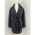 Ganni пальто серое шерстяное, размер 38 (размер М)
