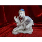 Статуэтка Юный Пограничник Синяя пилотка ЛФЗ, - Целый, клеймо