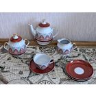Сервиз чайный фарфор  8 предметов RPR Рижский фарфоровый завод Латвия 60-е годы