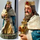 Скульптура, гипс?, роспись, фигура из композиции поклонения волхвов (рождественского вертепа?), высота 23 см.