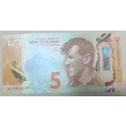 5 долларов 2015 года - полимер - Новая Зеландия - UNC