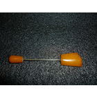 С Рубля! Янтарная Шляпная Булавка Старая Германия 20-ые гг. Оригинал Клеймо