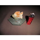 Статуэтка,скульптура рыба,натуральный камень яшма,оникс.С рубля.