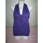 Фиолетовый топ EXHIBIT с полуоткрытой спинкой, р.42-44