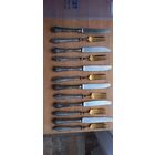 С рубля. Комплект десертных ножей и вилок. Серебро 800пр. Германия