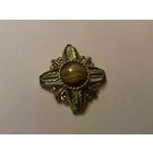 Кулон Листья Exquisite стилизованный под крест Англия 60-е редкий