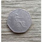 Werty71 Великобритания 50 пенсов 2006 Лев Фигура Британии