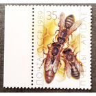Марка СССР 1989 год Пчелы