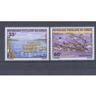 [370] Конго 1977. Культура Африки.Праздник на воде.Гонки на лодках. СЕРИЯ MNH. Кат.1,9 е.