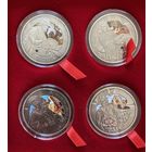 Комплект серебряных памятных монет серия "Три Мушкетера"