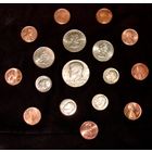 США Сборный лот Доллар пол доллара квотеры даймы центы