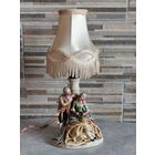 Настольная лампа. Фарфор. Германия. Кавалер и дама. 31см.