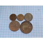Монеты СССР 1927 , 1928 , 5 штук .