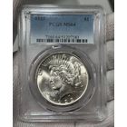 Без МЦ! PCGS MS64 1 доллар 1923 $ США $ USA $ DOLLAR $ МИРНЫЙ $