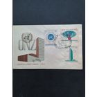 Польша 1957 КПД с полной серией марок "Организация Объединенных Наций" (спецгашение) Mi.998А-1000А каталог 3.60 евро