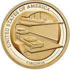 США 1 доллар, 2021 D Мост-тоннель через Чесапикский залив UNC