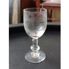 Рюмка чарка лафитник нач. ХХ в. ручная выдувкв стекла