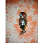 Ёлочная игрушка СССР - Сова на прищепке