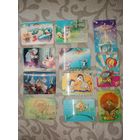 Переливной карманный календарик СССР, 1990, 1991, 1987, 1985, 1983, 1976, переливашка, стерео календарь, карманный календарик 3Д советский