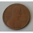 1 цент США 1981 г.в.