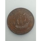 Великобритания 1/2 пенни 1945 года .