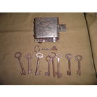 Замок-защёлка из СССР,с ключами.