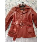 Пиджак кожаный женский, куртка кожаная женская