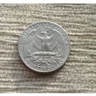 Werty71 США 1 квотер 25 центов 1/4 доллара 1990 D Орёл