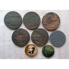 Лениниана. 100летие Ленина: Шушенское Симбирск Петроград, МТСХМ Главмашживотноводства; 70лет Октябрьской революции; ГОЭЛРО От лучины до лампочки Ильича; ВЧК (В деятельности работников ВЧК требуется)