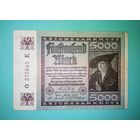 Банкнота 5000 марок  Германия 1922 г.
